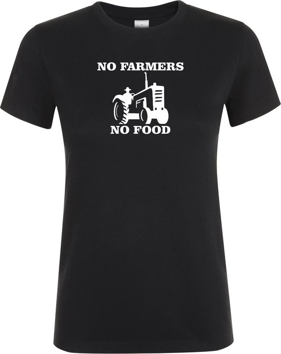 Klere-Zooi - No Farmers No Food - Dames T-Shirt