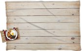 Picknickkleed - Buitenkleed - Plank - Naturel - Vloer - Vloerkleed buiten - 210x140 cm