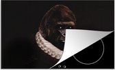 KitchenYeah® Inductie beschermer 81x52 cm - Schilderij - Gorilla - Oude meesters - Kookplaataccessoires - Afdekplaat voor kookplaat - Inductiebeschermer - Inductiemat - Inductieplaat mat