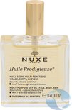Nuxe Huile Prodigieuse multi-purpose dry oil in een glazen fles met gouden dop. 50 ml.