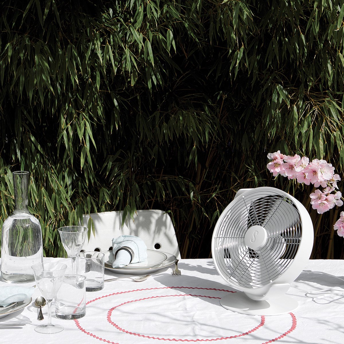 Ventilateur Stadler Form Otto – 2 En 1 Sol/table, Bambou Et Noir, 50W, 35 Cm