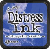 Ranger Distress Stempelkussen - Mini ink pad - Blauwprint sketch
