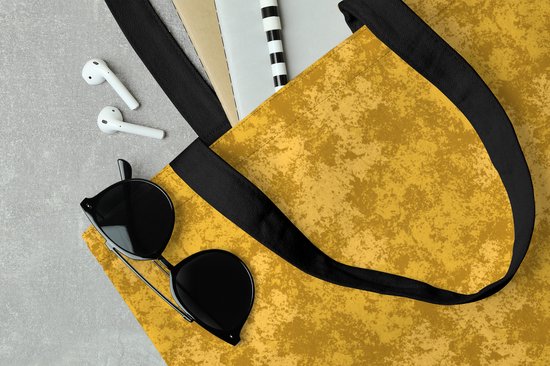 Sac bandoulière - Sac de plage - Shopper Art - Jaune - Symbolisme - Gustav Klimt - 40x40 cm - Sac en coton