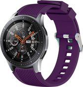 Siliconen bandje - geschikt voor Samsung Gear S3 / Galaxy Watch 3 45 mm / Galaxy Watch 46 mm - paars