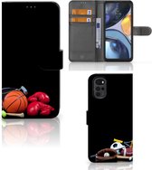 GSM Hoesje Motorola Moto G22 Bookcover Ontwerpen Voetbal, Tennis, Boxing… Sports