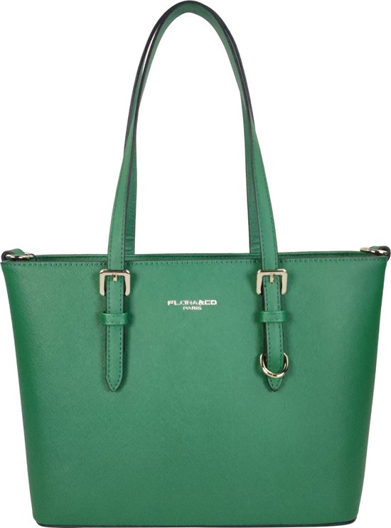 Saffiano handtas Flora & Co vert