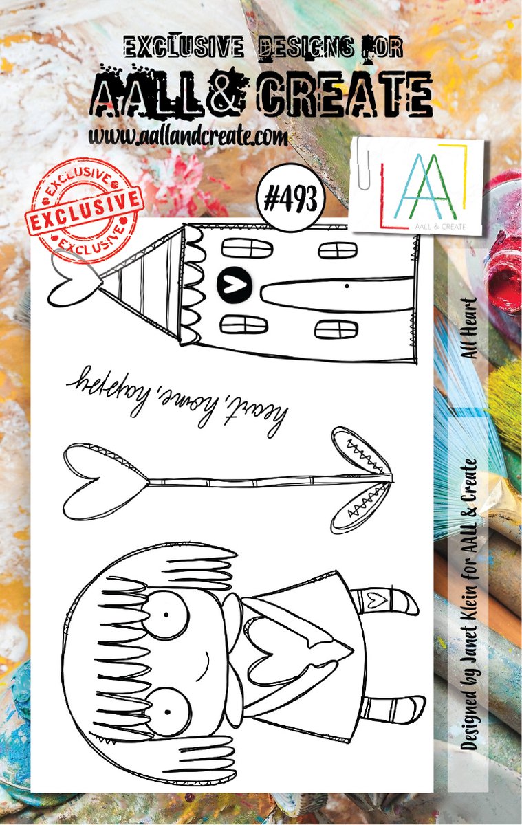 Aall & Create clearstamps A7 - All heart