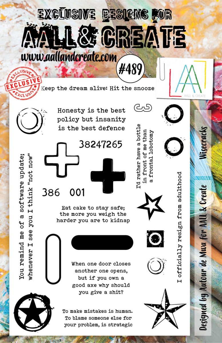 Clear Stamp Set A5 Wisecracks (AALL-TP-489)