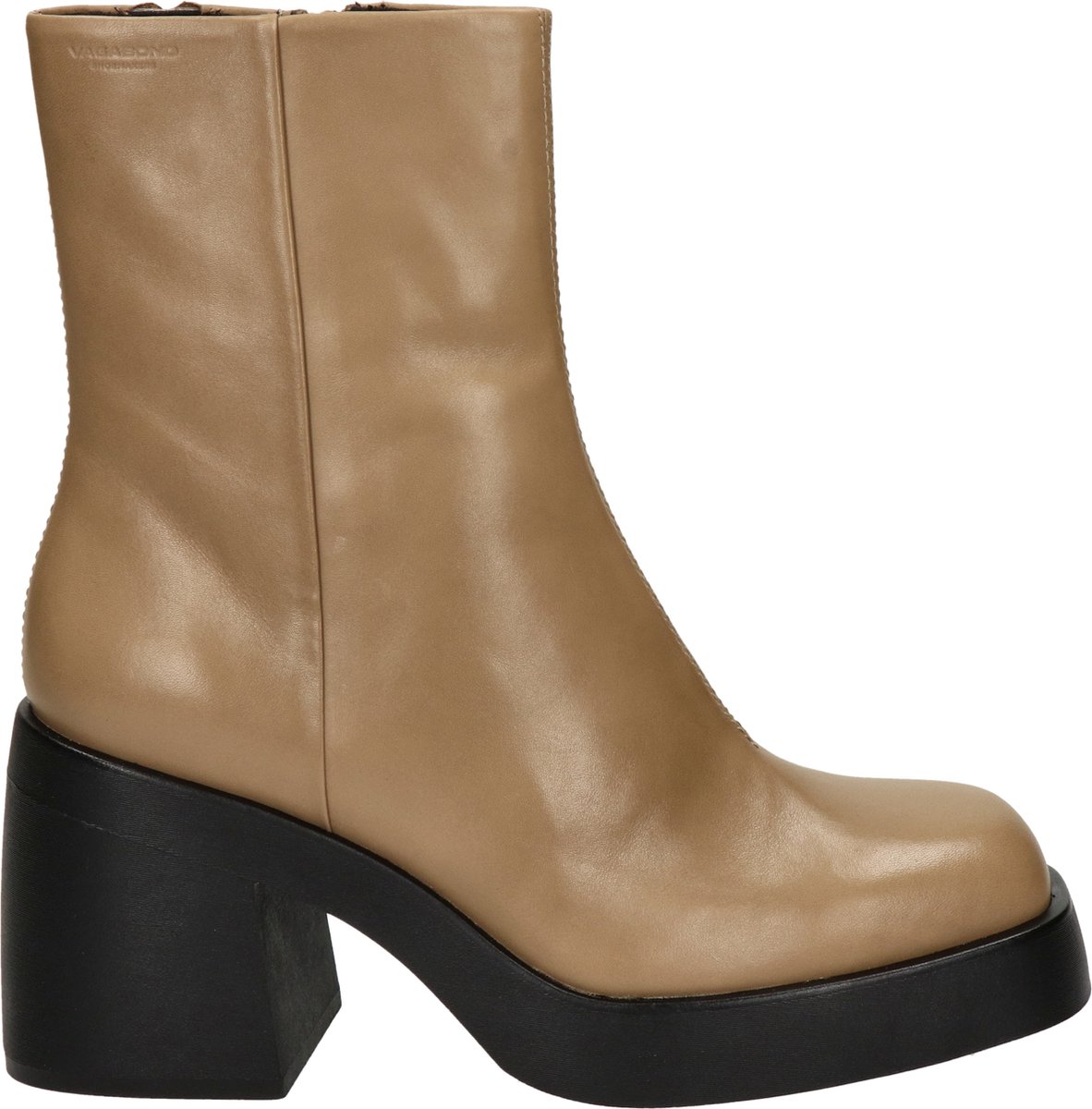 Vagabond Brooke dames rits-&gesloten laars - Beige - Maat 41