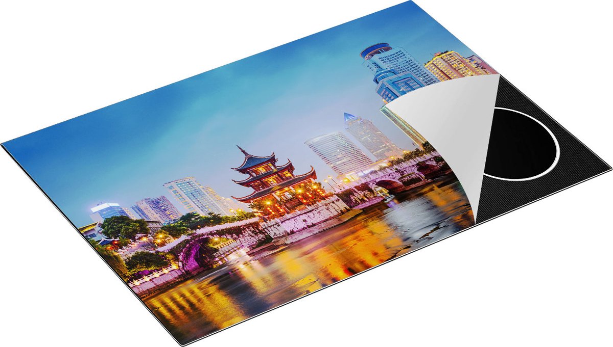 Chefcare Inductie Beschermer Rivier bij Stad Guiyang in China - 75x52 cm - Afdekplaat Inductie - Kookplaat Beschermer - Inductie Mat