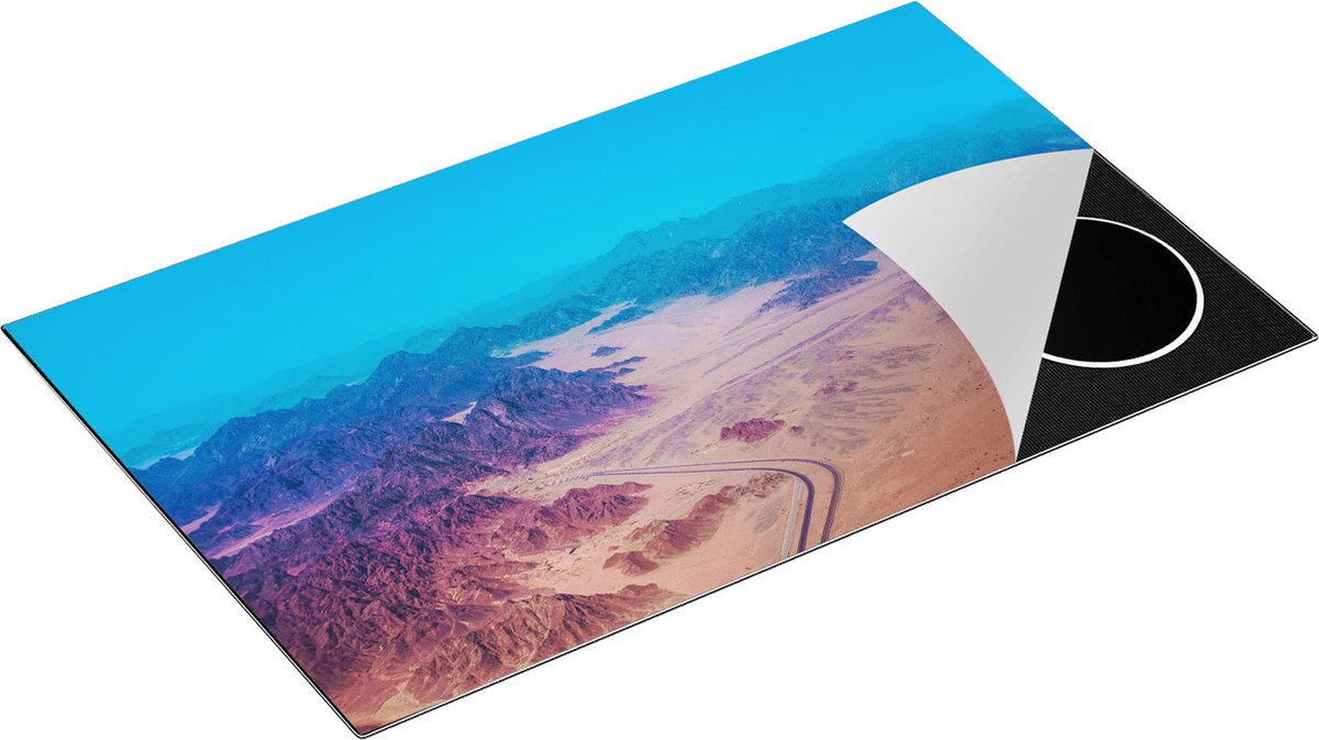 Chefcare Inductie Beschermer Bergen in de Woestijn in Egypte - 85x52 cm - Afdekplaat Inductie - Kookplaat Beschermer - Inductie Mat