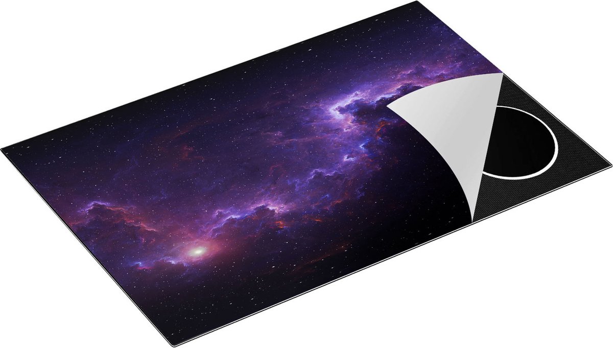 Chefcare Inductie Beschermer Ruimte - Heelal - 81x52 cm - Afdekplaat Inductie - Kookplaat Beschermer - Inductie Mat