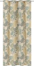 INSPIRE - verduisterende gordijnen - dekkend gordijn ALEIDA - B.140 x H.280 cm - gordijnen met oogjes - polyester - beige - bladpatroon