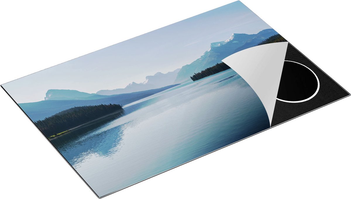 Chefcare Inductie Beschermer Meer bij de Bergen in Alberta, Canada - 80x50 cm - Afdekplaat Inductie - Kookplaat Beschermer - Inductie Mat