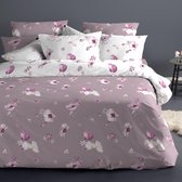 Damai Ortese Dekbedovertrek - Eenpersoons - 140x200/220 cm - Mauve