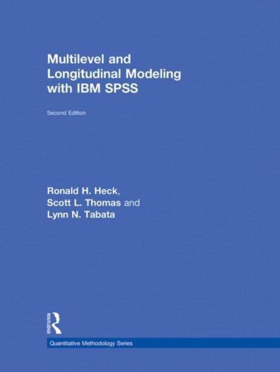 Multilevel and Longitudinal Modeling with IBM SPSS - cover