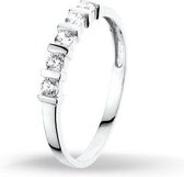 Trendjuwelier huiscollectie 4102083 Witgouden ring met zirkonia