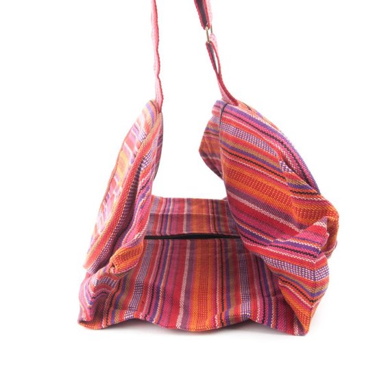 Yogamat tas katoen roze gestreept (67x24 cm) van Yogamat — afbeelding 4