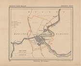 Historische kaart, plattegrond van gemeente Weesp in Noord Holland uit 1867 door Kuyper van Kaartcadeau.com