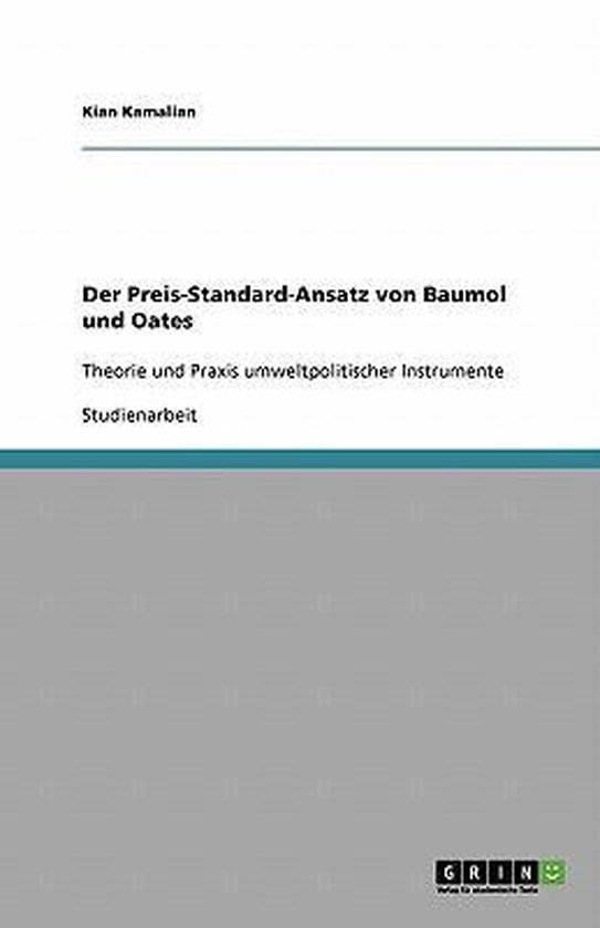 Der Preis-Standard-Ansatz von Baumol und Oates