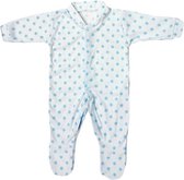 Blauwe gestipte pyjama - 3-6 maanden