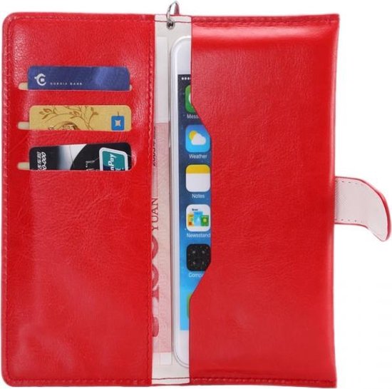 biologisch grafiek Sprong Wallet Tasje voor Hema Whoop Echo, 2-1 Telefoonhoes en portemonnee, rood ,  merk i12Cover | bol.com