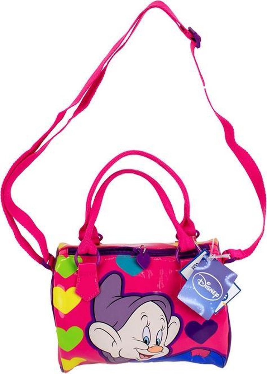 Disney's Dopey handtas / schoudertas roze met hartjes
