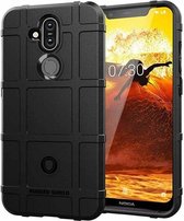 Nokia 7.1 Plus hoes - Heavy Armor TPU Bumper - Zwart