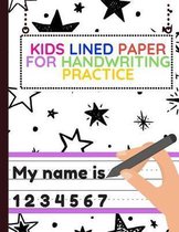 Kids Lined Paper For Handwriting Practice