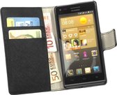 HC Bookcase Zwart Flip Wallet Telefoonhoesje Huawei Ascend G6