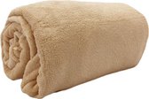 Fleece deken Beige - 150x200 - Wasmachinebestendig