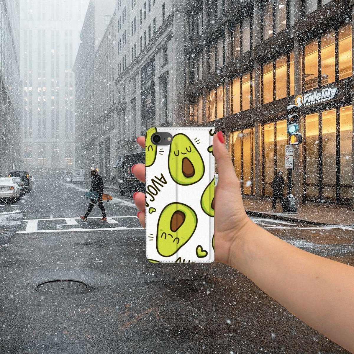 iPhone 7 | 8 | SE (2020) | SE (2022) Magnet Case Avocado Singing — cadeau in Cadeau-ideeën - foto 7