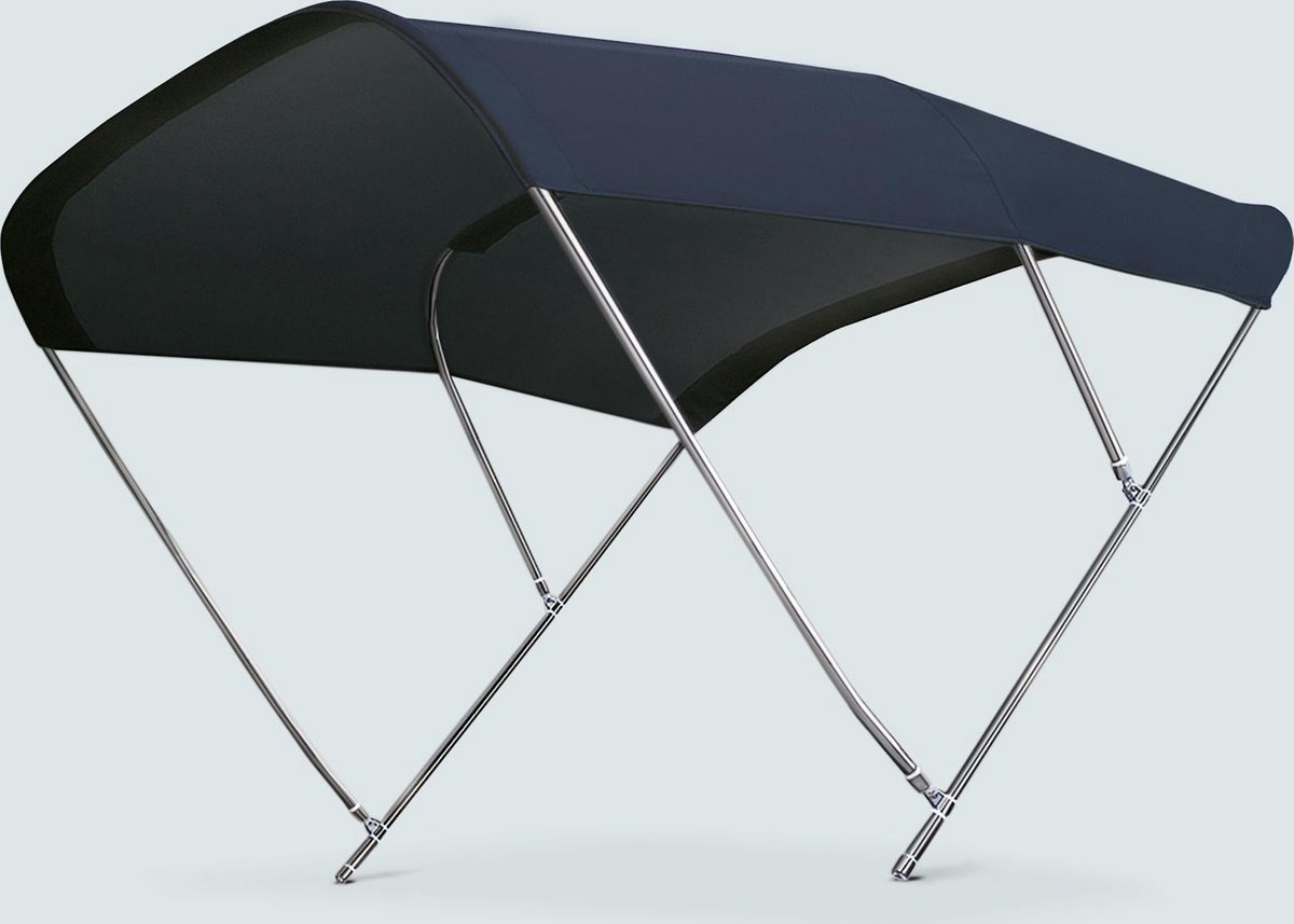 Tessilmare 3-boogs navy Biminitop type Biminox 170 x 140 x 200 cm