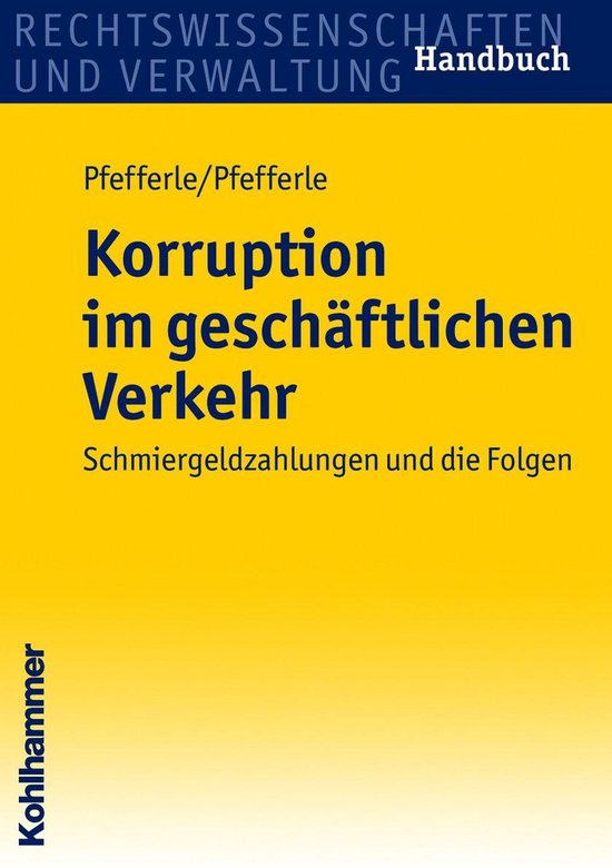 Korruption im geschäftlichen Verkehr - cover