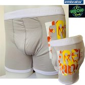 Embrator mannen Boxer Neon print Free Ride licht grijs maat L