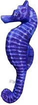 Kussen Zeepaardje - Meerkleurig - Vismodel kussen - Groot formaat - Blauw - Sierkussen - 70 cm