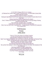 SubMissions Poetry 1996-2016