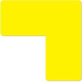 Vloerstickers hoeken set (geel)