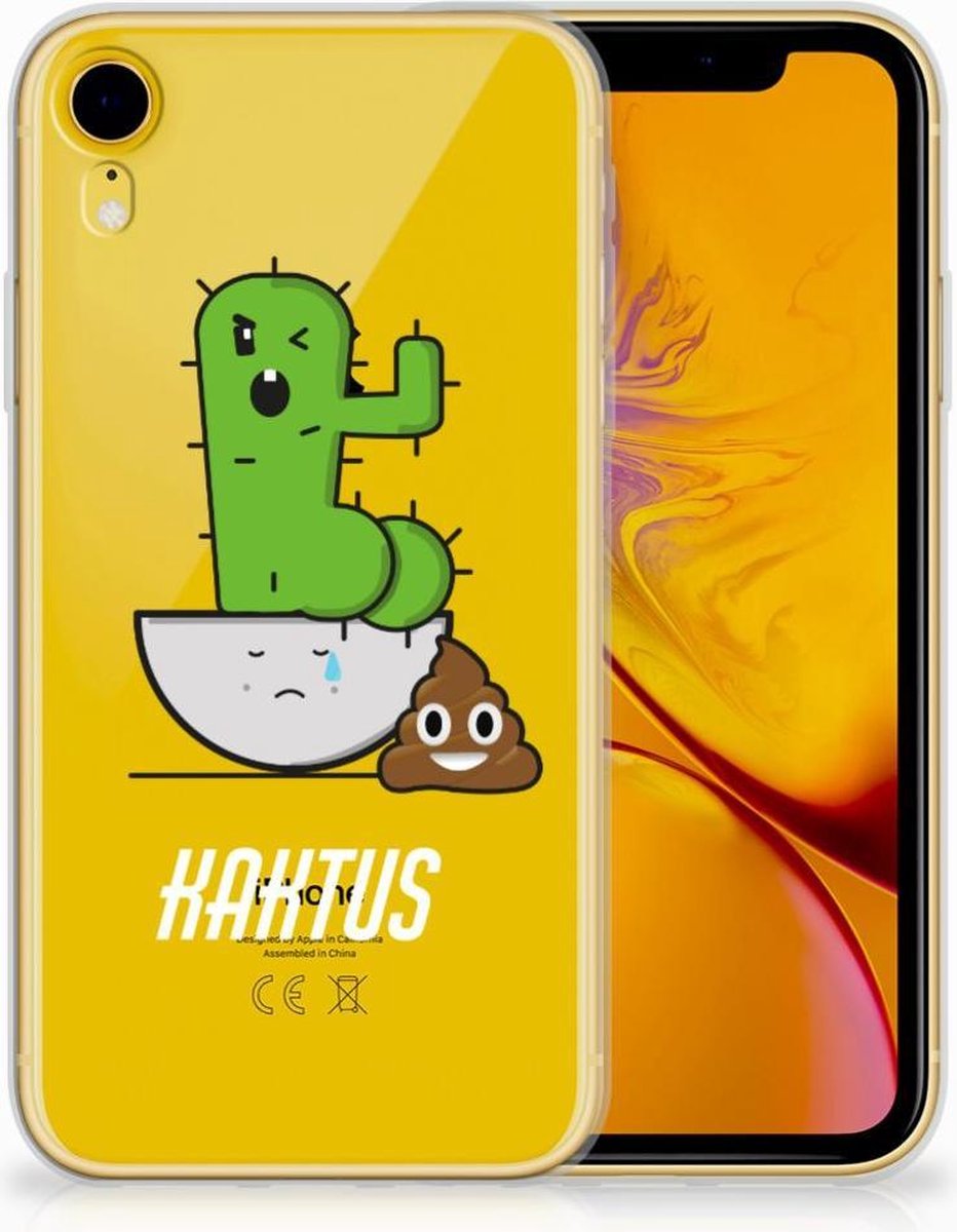 Apple iPhone Xr Telefoonhoesje met Naam Cactus Poo