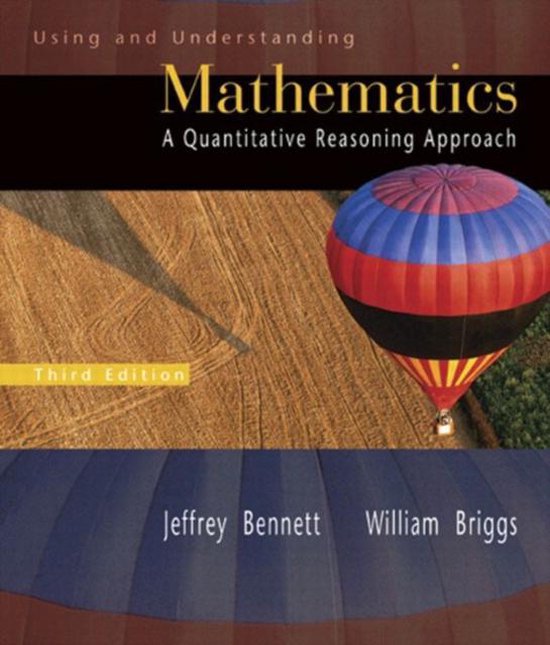 Using and understanding mathematics jeffrey o bennett 9780321227737