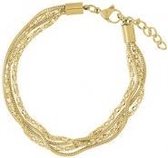 iXXXi Jewerly Enkelbandje Snake Popcorn Goudkleurig 23-27 cm