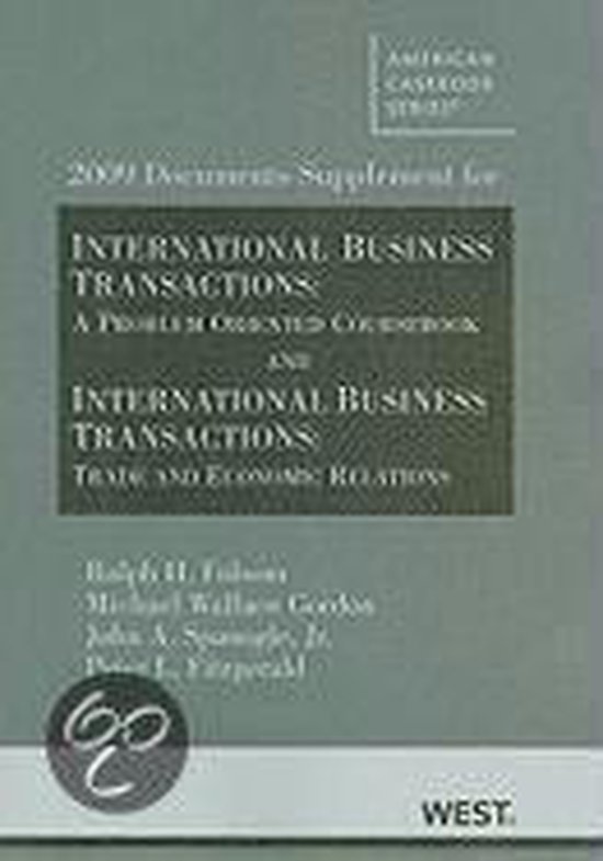 2009 Documents Supplement for International Business Transac ... - cover