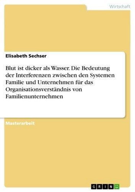 Blut ist dicker als Wasser. Die Bedeutung der Interferenzen zwischen den Systemen...