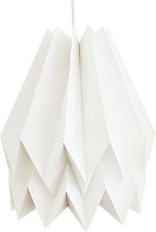 verkenner Inzet aantrekkelijk Origami lampenkap - Papier - Ø 30 cm - Wit | bol.com