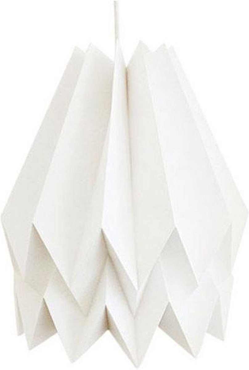 Origami lampenkap - Papier - Ø 30 cm - Wit