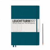 Leuchtturm1917 Notitieboek Master Slim A4 Dotted Pacific Groen