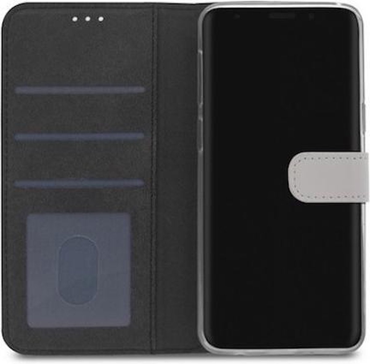Book Case - Geschikt voor Samsung Galaxy S9 Hoesje - Wit