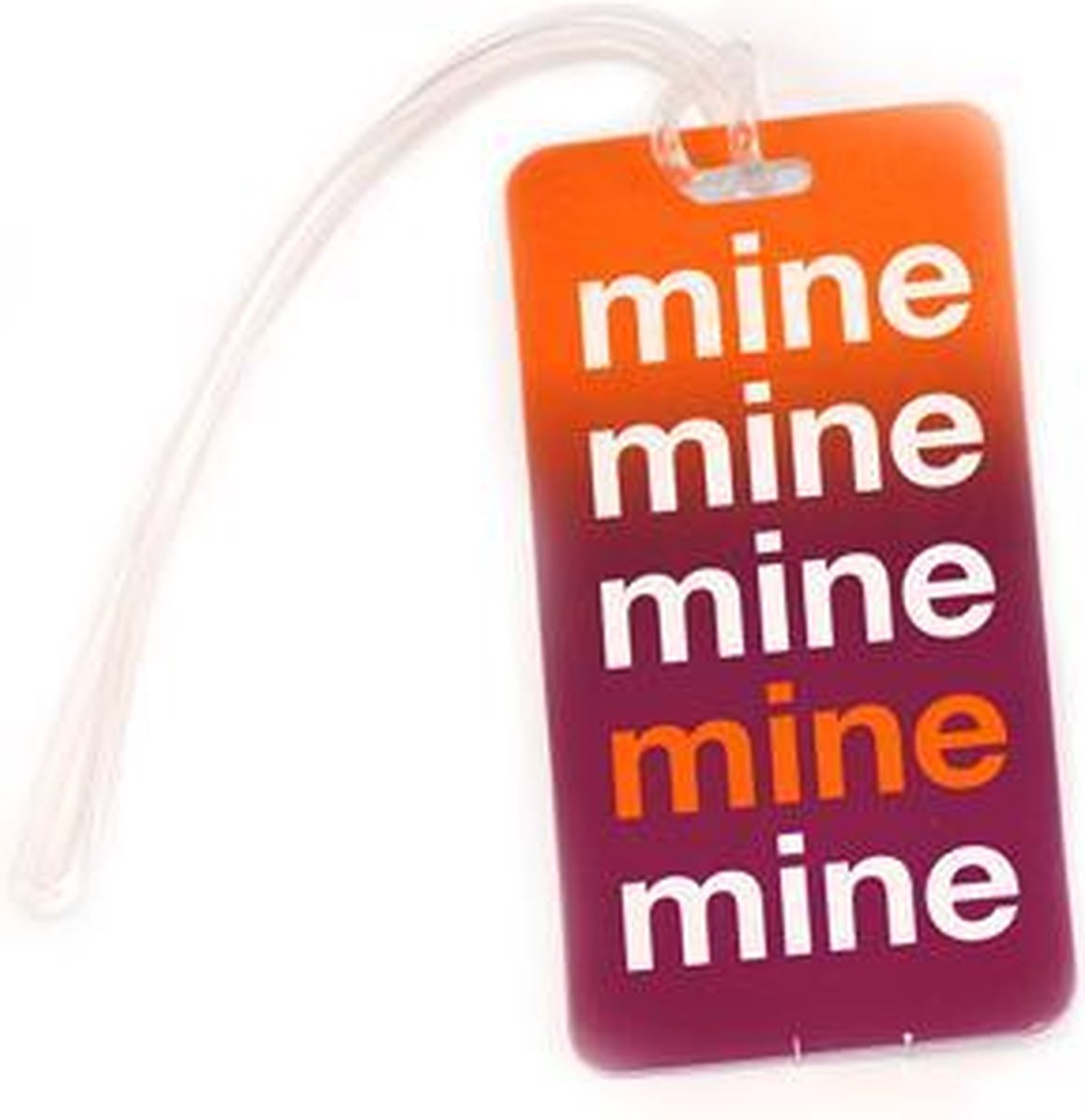 Misjuba - lost item - gevonden verloren - Kofferlabel / bagagelabel Mine Mine met QR-code
