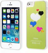 Hardcase hartjes voor iphone 5 groen