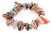 Edelstenen armband Gemstone Colorfull Chips